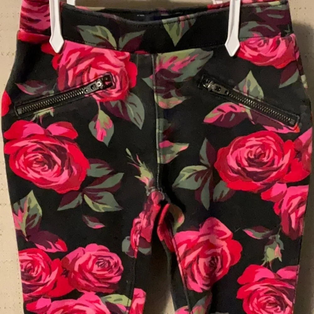 Place Kids Leggings with Pink Floral Design